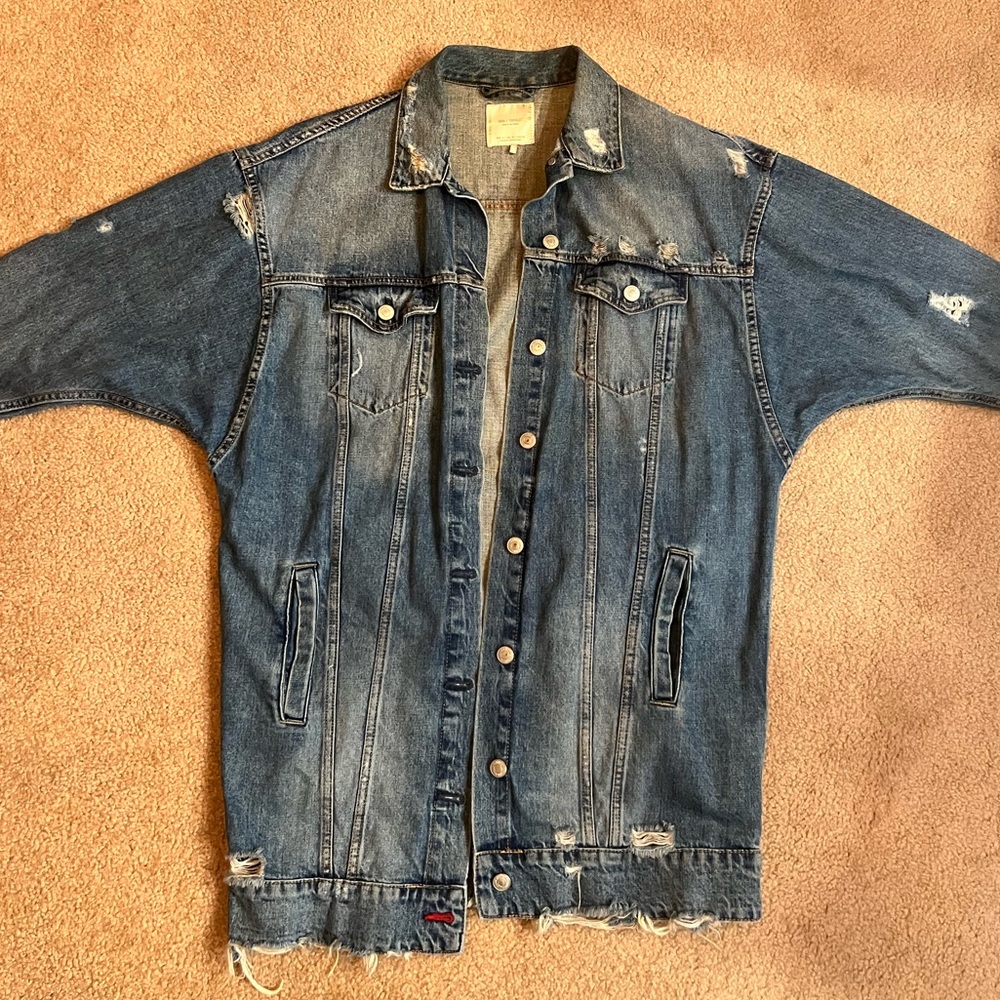 Zara Long Line jean jacket